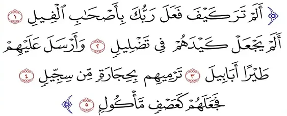 تفسير رؤية سورة الفيل في المنام بالتفصيل