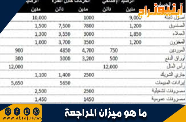 ما هو ميزان المراجعة