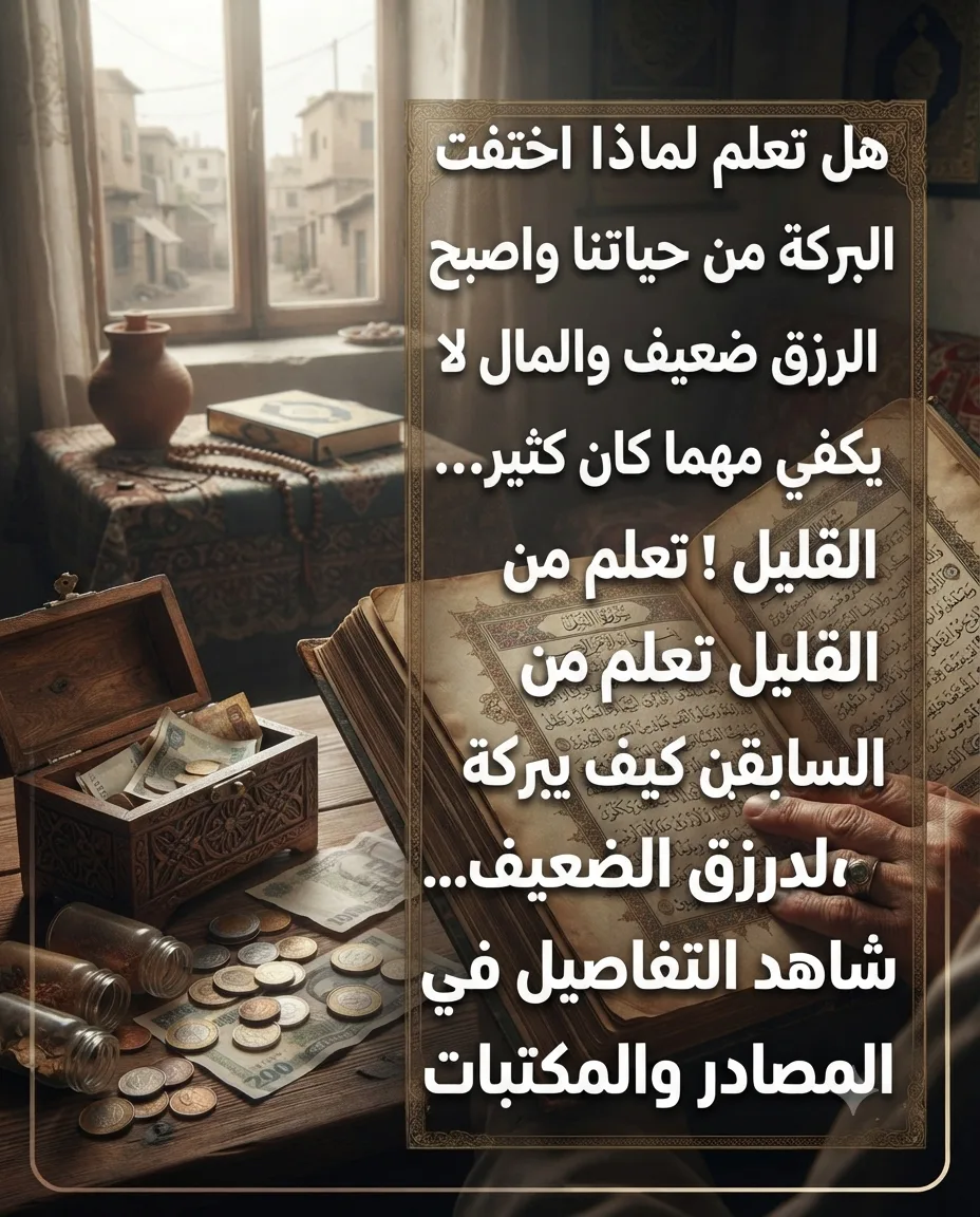 هل تعلم لماذا اختفت البركة من حياتنا واصبح الرزق ضعيف