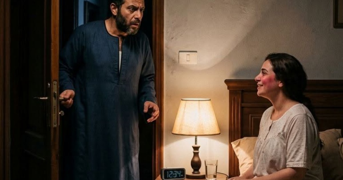 بابا انا شفتك خارج من اوضة ماما امبارح بالليل وماما كانت مبسوطه خالص انتو خلاص اتصالحتو
