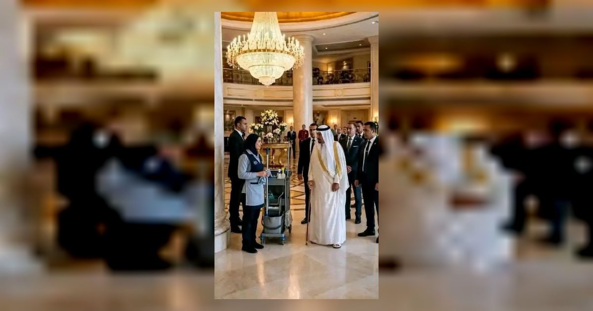 الشيخ الخليجي سأل سؤال بالعربي قدام إدارة الفندق كلها…