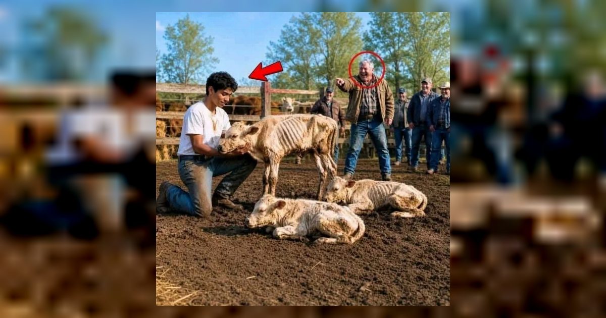 شاب مصري اشترى 90 عجل مريض كانوا بيكحّوا،
