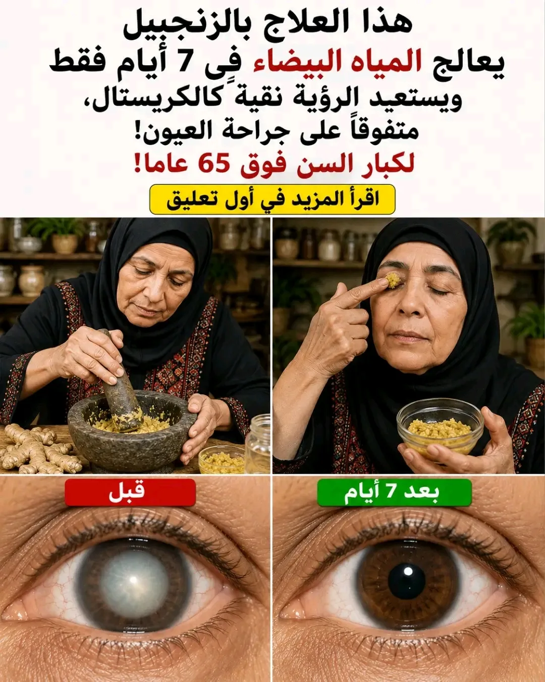 الزنجبيل يشاعد في خفية العيز
